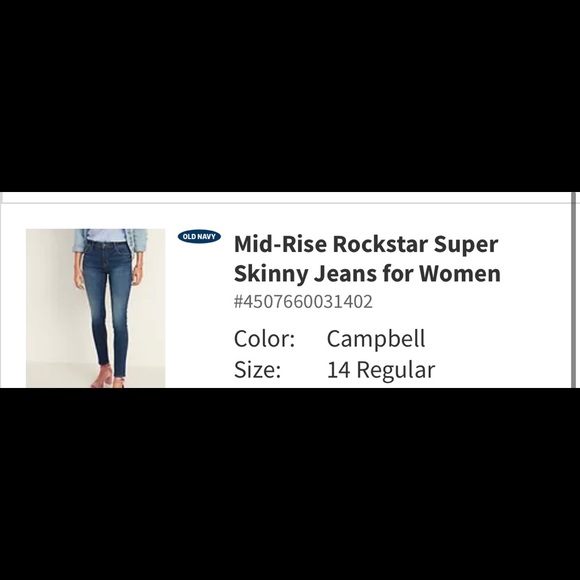 Old Navy Rockstar Jeans - Picture 2 of 2